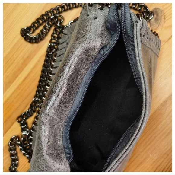 Kylie Italian Leather Chain Shoulder Fabulous Bag - Picture 4 of 4